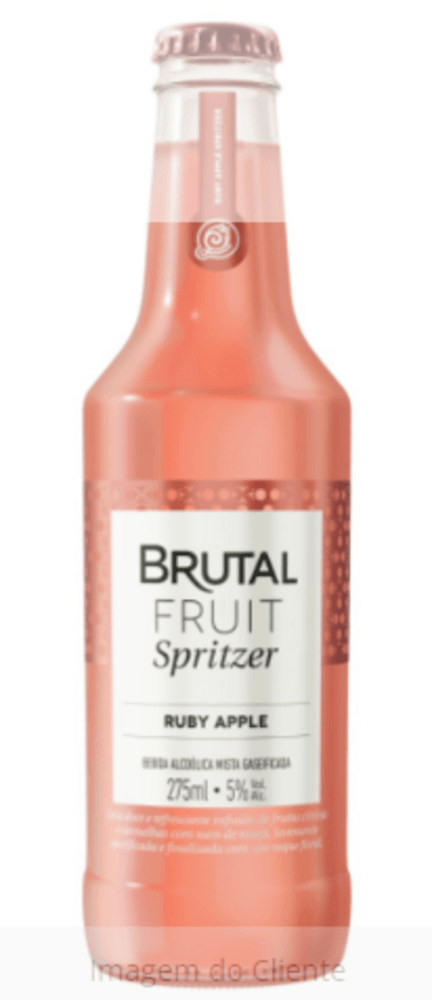 Bebida Mista Alcoólica Gaseificada Ruby Apple Brutal Fruit Garrafa 275ml