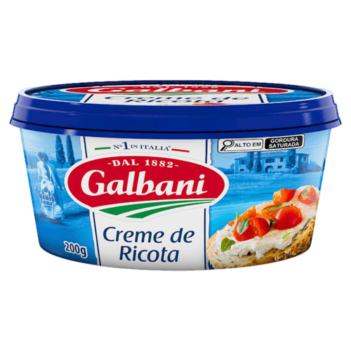 Creme de Queijo Ricota Galbani Pote 200g