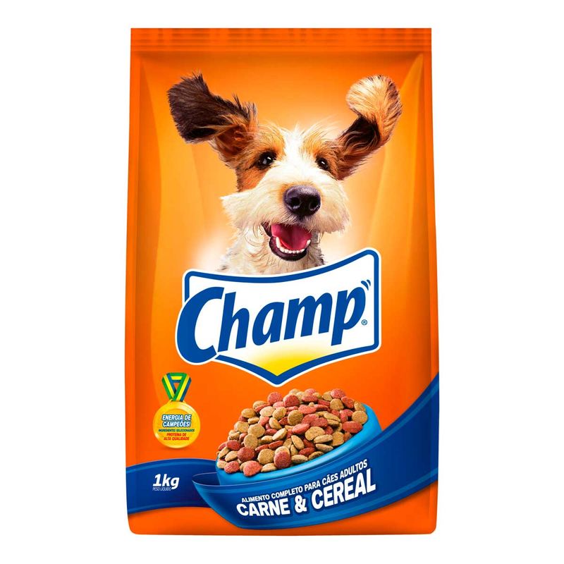 Alimento-100--Completo-e-Balanceado-para-Caes-Adultos-Carne---Cereal-Champ-Champ-Sabor-de-Casa-Pacote-900g