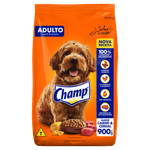 Alimento-100--Completo-e-Balanceado-para-Caes-Adultos-Carne---Cereal-Champ-Champ-Sabor-de-Casa-Pacote-900g