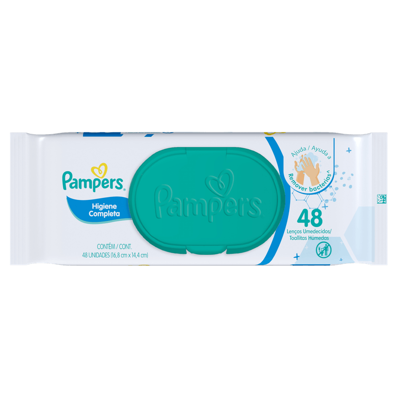 Lenco-Umedecido-Infantil-Pampers-Higiene-Completa-Pacote-48-Unidades
