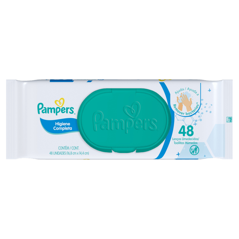 Lenco-Umedecido-Infantil-Pampers-Higiene-Completa-Pacote-48-Unidades
