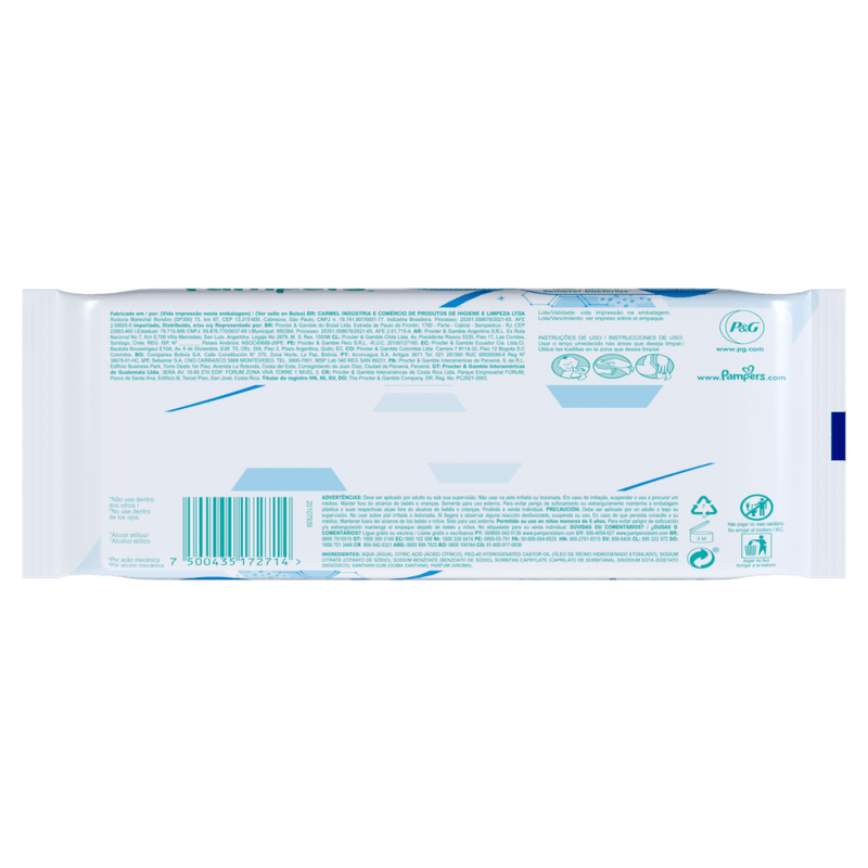 Lenco-Umedecido-Infantil-Pampers-Higiene-Completa-Pacote-48-Unidades