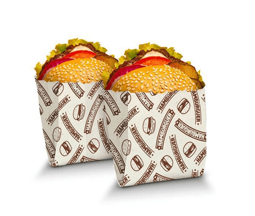 SACO PAPEL ESTAMPADO HAMBURGUER TAMANHO P 50 UN