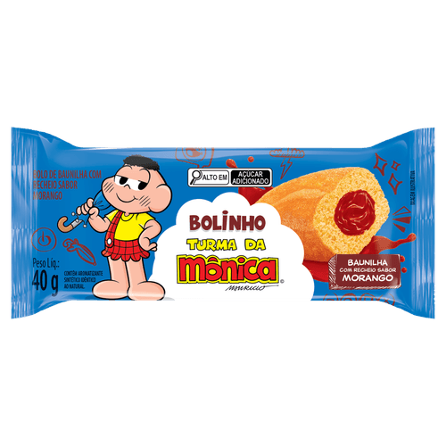 BOLINHO T MONICA 40G-PC RECH MORANGO
