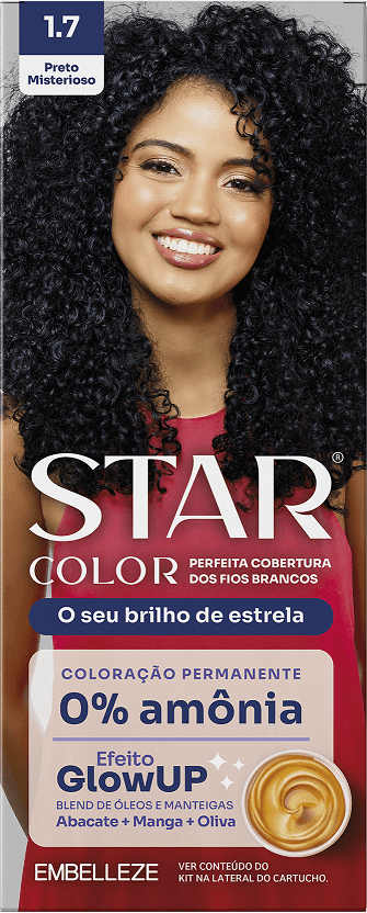 TINT PERM STAR COLOR PRETO MISTERIOSO 1.7