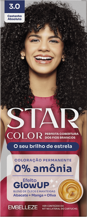 TINT PERM STAR COLOR  CASTANHO ABSOLUTO 3.0