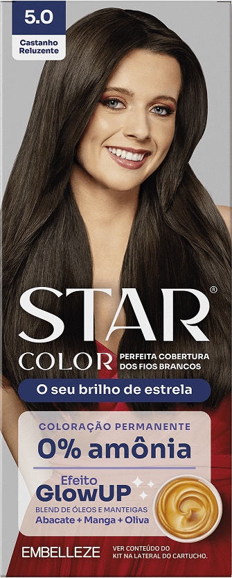 TINT PERM STAR COLOR  CASTANHO RELUZENTE 5.0