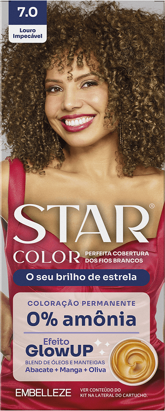TINT PERM STAR COLOR LOURO IMPECÁVEL 7.0