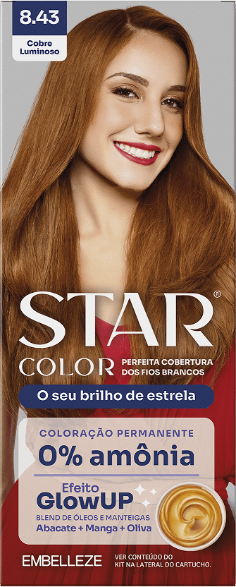 TINT PERM STAR COLOR COBRE LUMINOSO 8.43