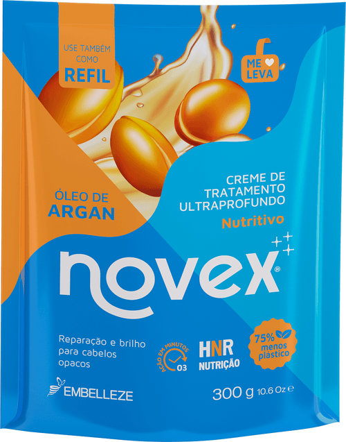 CR TRAT CAB NOVEX 300G-REFIL OLEO DE ARGAN