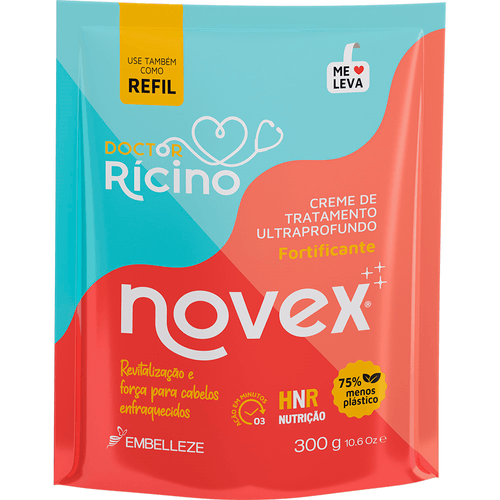 CR TRAT CAB NOVEX 300G-REFIL DR RICINO
