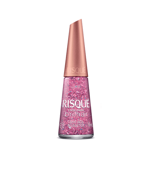 ESM RISQUE NU LIVRE PARA BRILHAR  CRAVEJADA GLITTER
