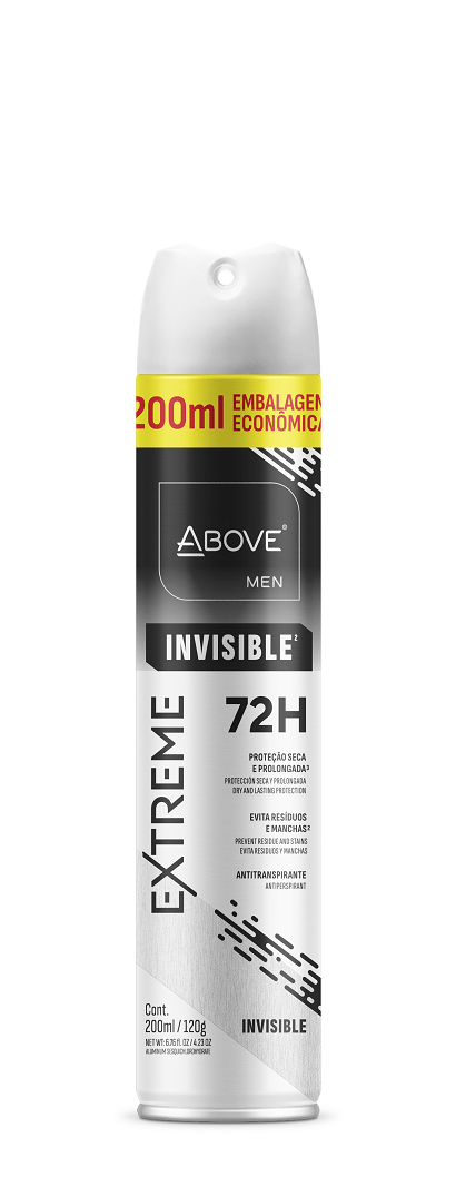 DES AER ABOVE 200ML- MEN EXTREME INVISIBLE