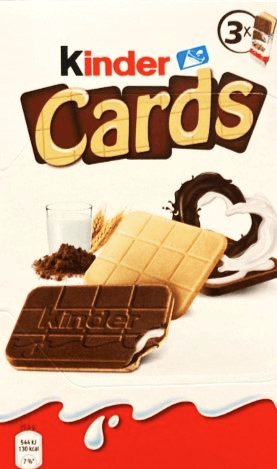 CHOCOLATE POLON KINDER CARDS 76,8 WAFER