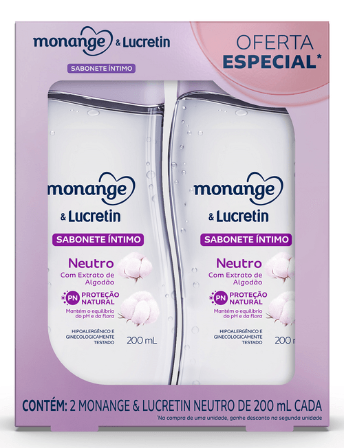 KIT SAB INT MONANGE&LUCR  2X200ML NEUTRO