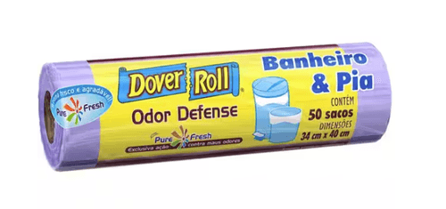 DOVER ROLL BANHEIRO & PIA RECICLADO PERFUMADO CREME COM 50 SACOS