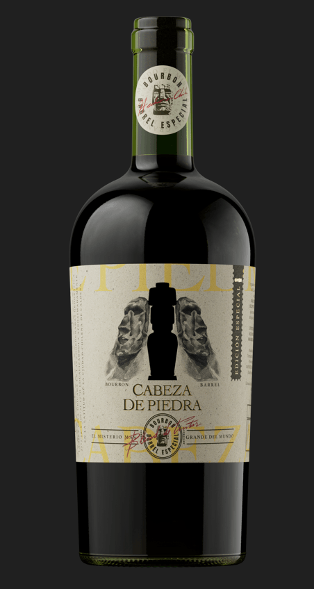 VINHO CHILENO TINTO CABEZA DE PIEDRA BOURBON BARREL ESPECIAL GARRAFA 750 ML