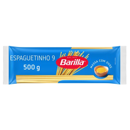 Macarrão Espaguetinho n9 com Ovos Barilla 500g