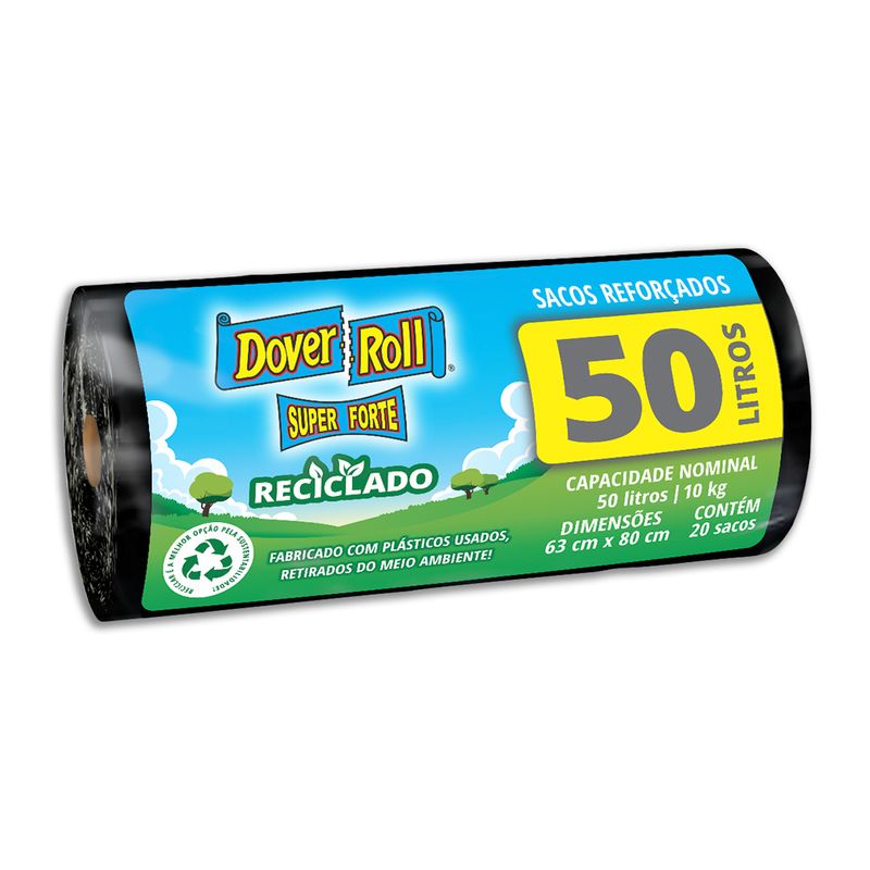 Saco-para-Lixo-Preto-Reforcado-50l-Dover-Roll-Super-Forte-20-Unidades