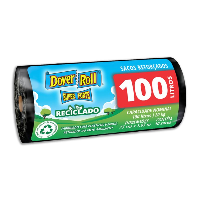 Saco-para-Lixo-Reforcado-100l-Dover-Roll-Super-Forte-10-Unidades