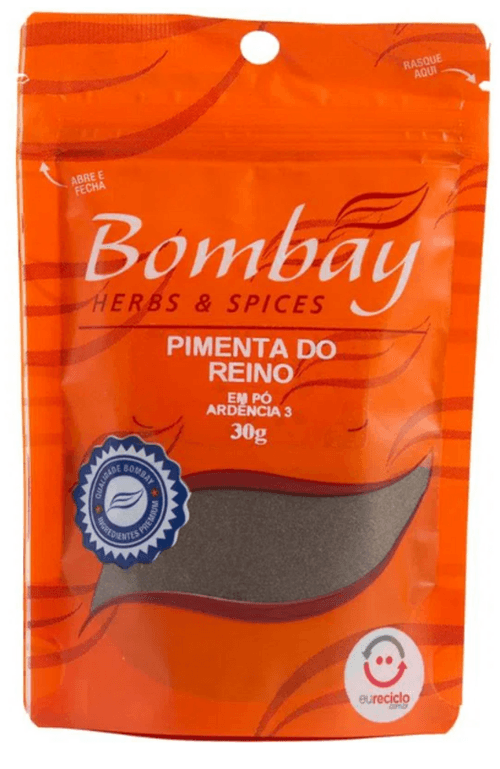 Pimenta-do-Reino Pó Bombay Herbs & Spices Pouch 30g