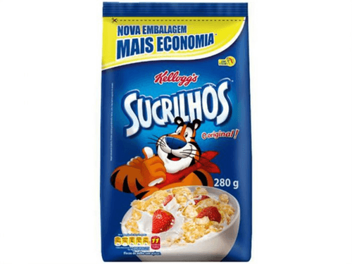 Cereal Matinal Original Flocos de Milho com Açúcar Kellogg's Sucrilhos Pacote 280g