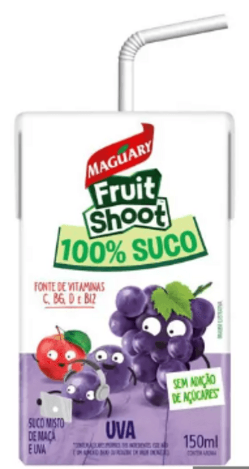 Suco Misto de Maçã e Uva sem Adição de Açúcar Maguary Fruit Shoot Caixa 150ml