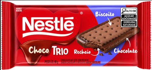Chocolate Chocotrio NESTLÉ Chocolate 90g