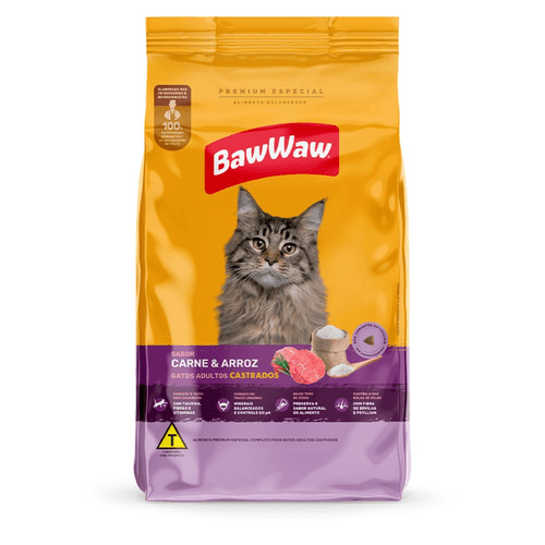 Alimento Câo Baw Waw 2,4KG FILH Peq Mini Carne-Frango--Arroz