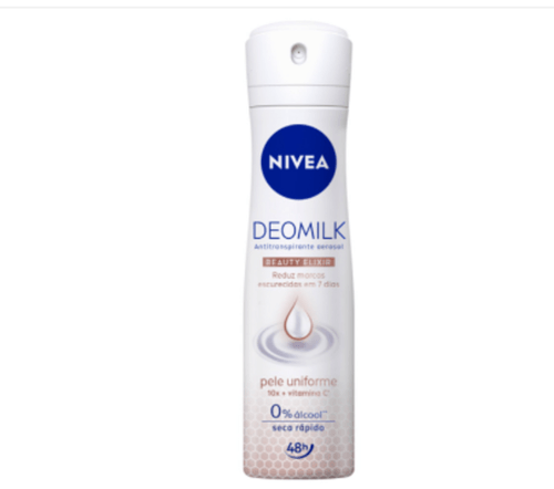 NIVEA Desodorante Antitranspirante Aerossol Deomilk Pele Uniforme 150ml