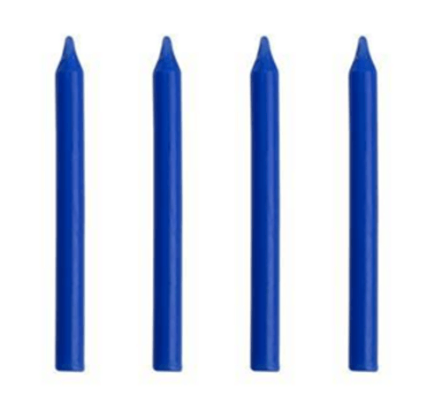 Vela Aniv Regina Palito 10un Azul