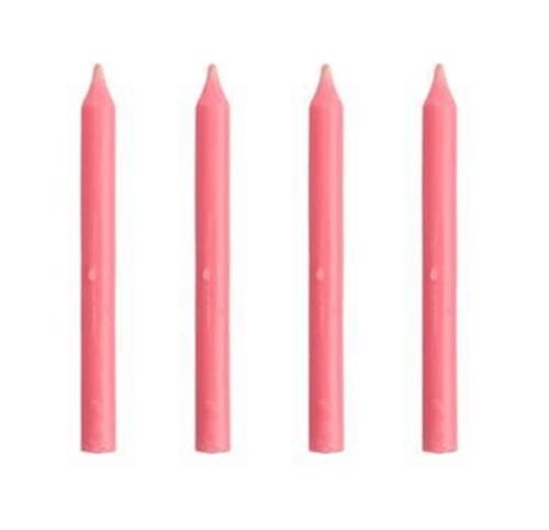 Vela Aniv Regina Palito 10un Rosa