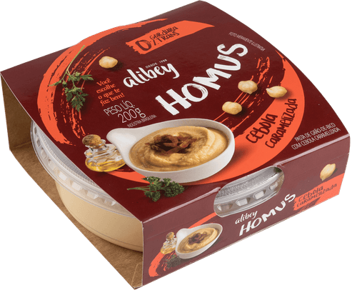 Homus Pasta de Grão-de-Bico com Cebola Caramelizada Alibey Pote 200g