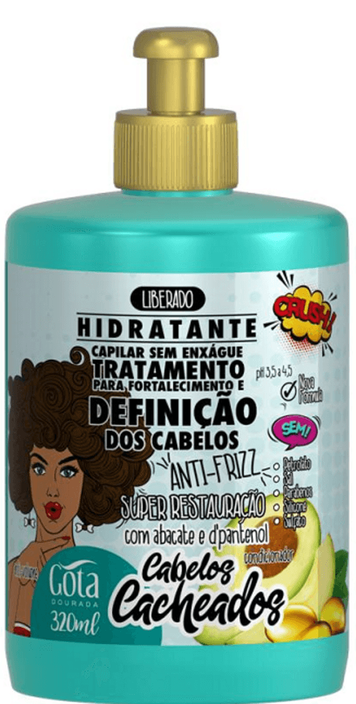 Cr Pent Gota Dourada 320ml-  Cabelos Cacheados