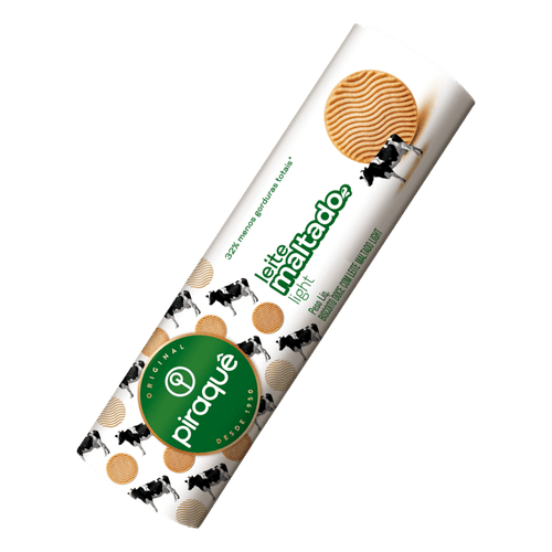 Biscoito Doce com Leite Maltado Light Piraquê Pacote 132g
