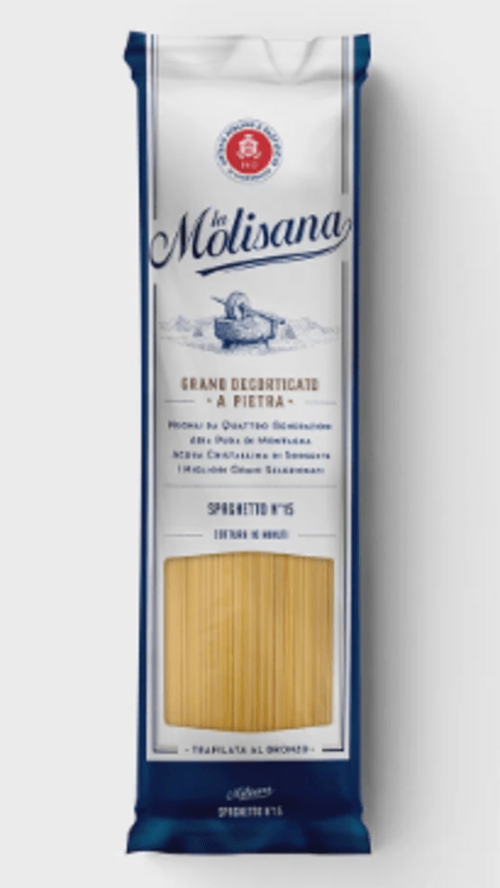 Macarrão de Sêmola de Trigo Durum Trafilata al Bronzo Spaghetto 15 La Molisana Pacote 500g
