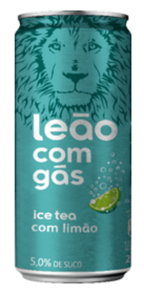 Chá Preto com Gás Limão Leão Lata 290ml