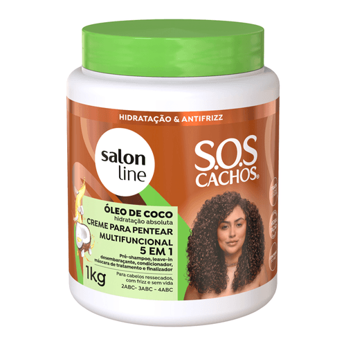 Cr Pent Salon-L Sos Cachos 5em1 1kg Oleo De Coco