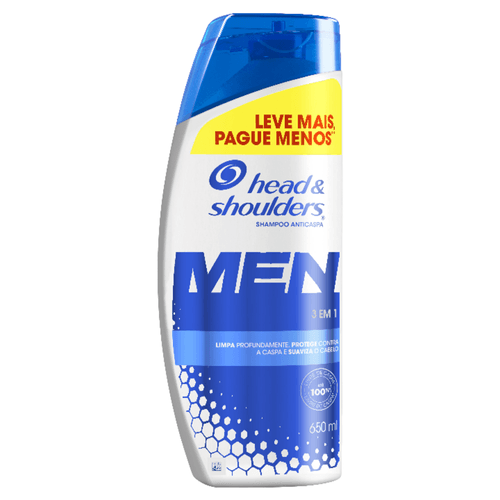 Shampoo Head Shoulders  A-Caspa 3em1 650ml Lv+Pg-M