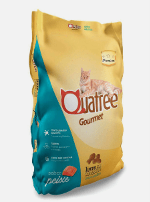 Ração Quatree Gourmet Gatos Castrados Delícias do Mar 1,0Kg