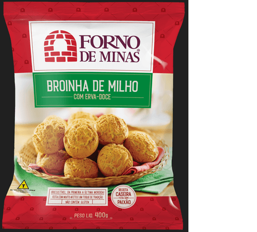 Broinha de Milho com Erva-Doce sem Glúten Forno de Minas Pacote 400g