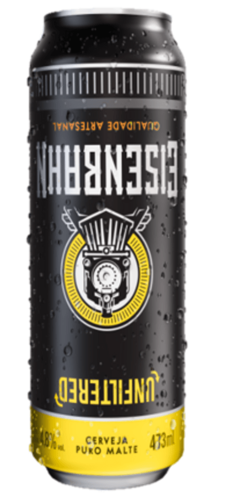 Cerveja Puro Malte Unfiltered Eisenbahn Lata 473ml