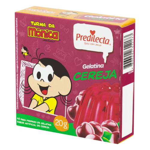 Preparo de Gelatina em Pó Cereja Turma da Mônica Predilecta Caixa 20g