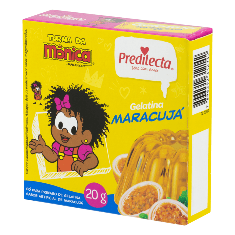 Preparo-de-Gelatina-em-Po-Maracuja-Turma-da-Monica-Predilecta-Caixa-20g