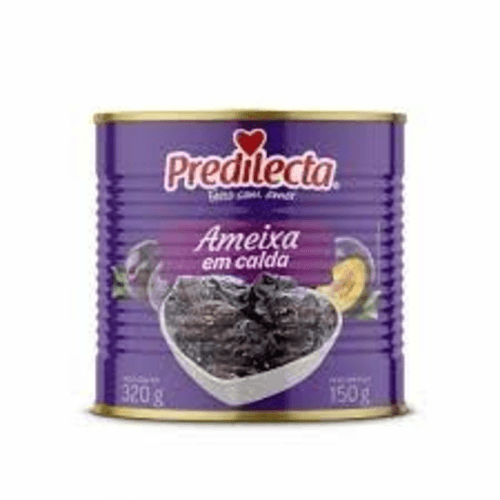 Ameixa em Calda Predilecta Lata Peso Líquido 320g Peso Drenado 150g