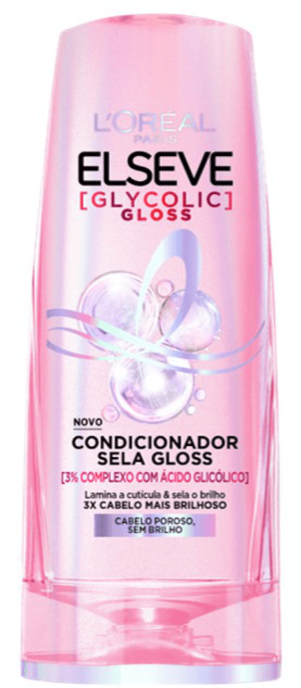 Condicionador Sela Gloss L'oréal Paris Elseve Glycolic Gloss Frasco 400ml