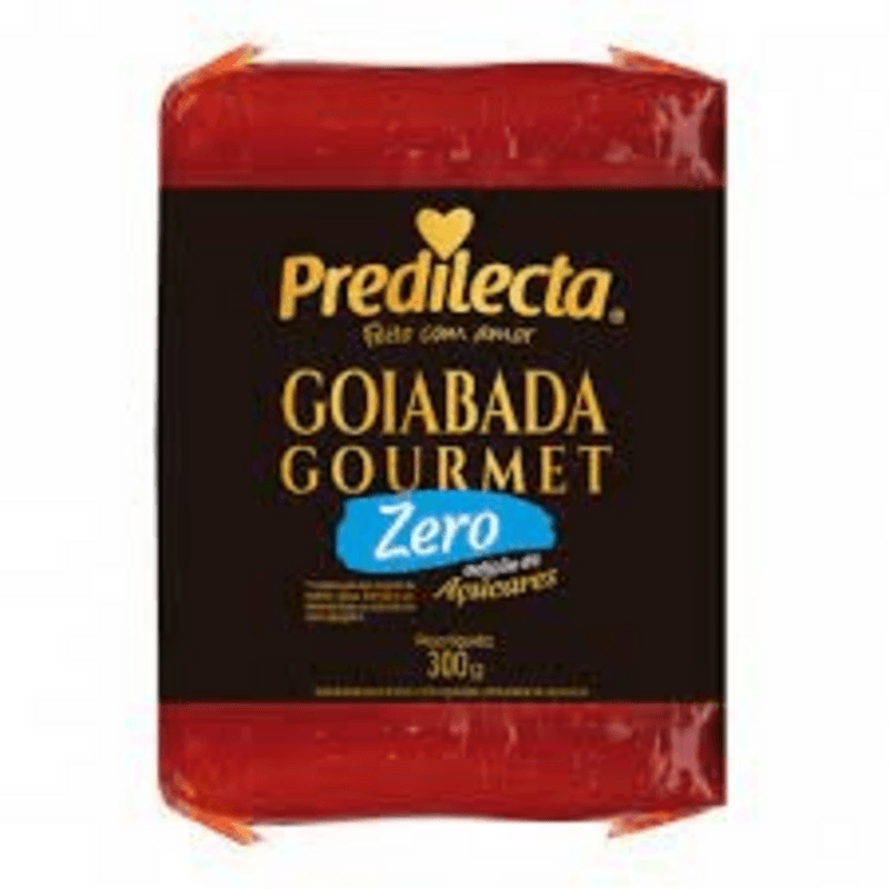 Goiabada-sem-Adicao-de-Acucar-para-Dietas-de-Ingestao-Controlada-de-Acucares-Predilecta-Gourmet-Pacote-300g