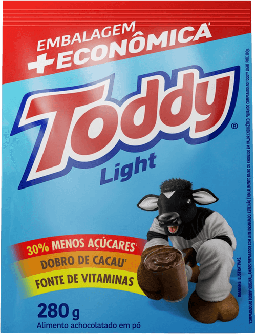Achocolatado Em Pó Light Toddy 280G + Econômica