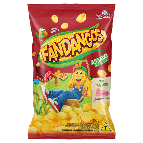 Salgadinho Presunto Elma Chips Fandangos 160G